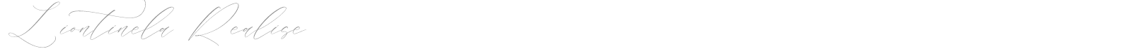 Liontinela Realise font preview